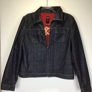 Gap Vintage 90s Sweater‎ Lined Jean Jacket Sz. M